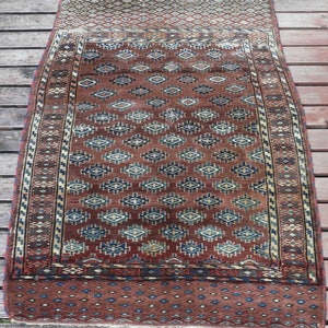 VERY Rare Antique Hand Knotted  FINE Tribal Turkoman Yomud  Tekke Wool Rug Circa 1870 Collectable