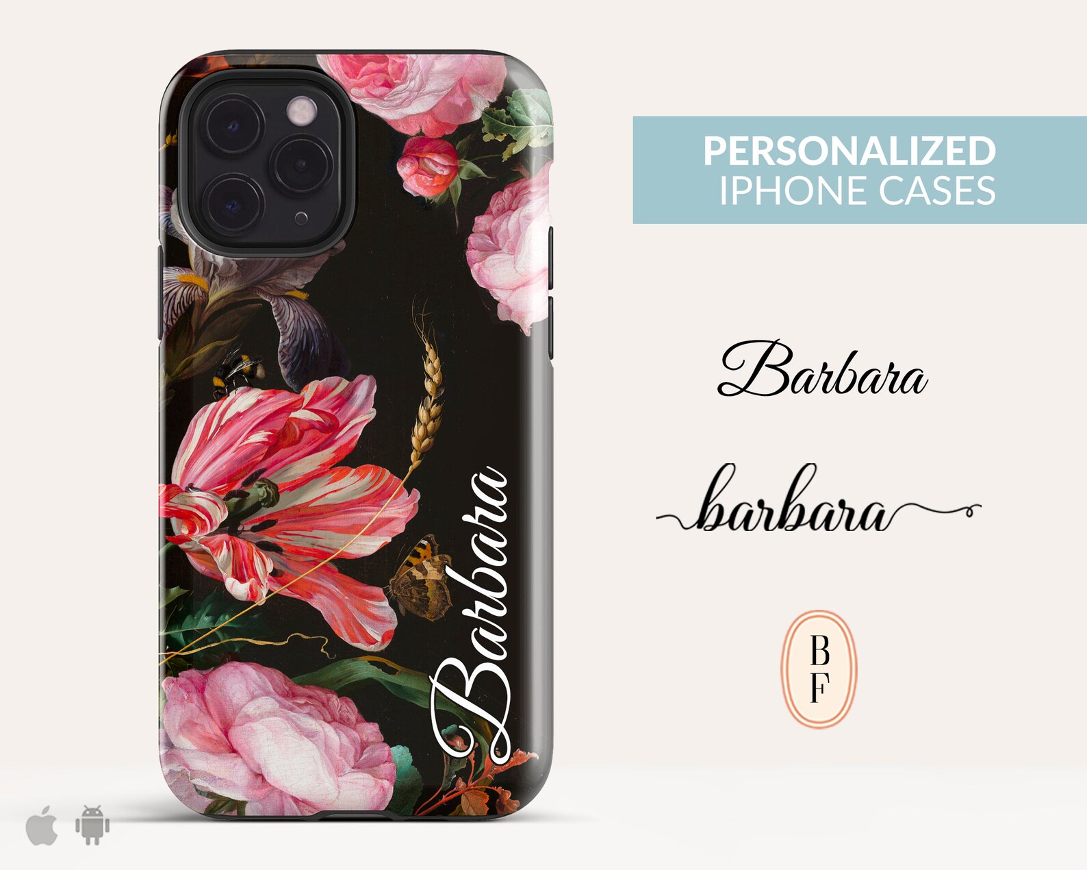 Personalised iPhone 11 Pro Max case Monogram iPhone XS case Etsy