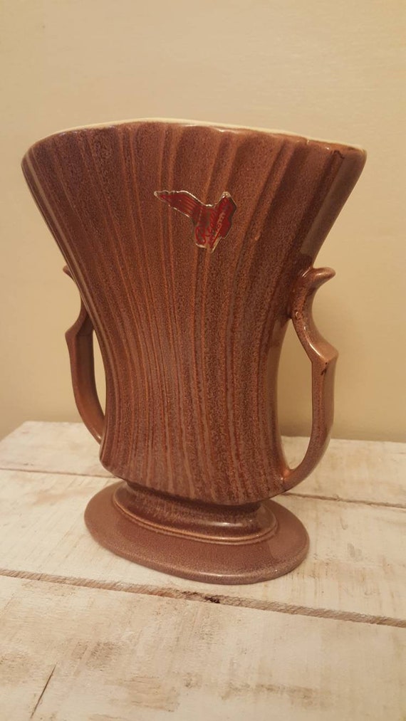 Mint Red Wing Pottery Vase 753 Etsy