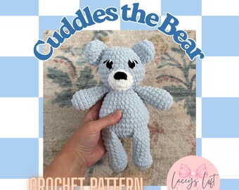 Cuddles the Bear / SCHEMA ALL'UNCINETTO / Amigurumi (PDF)