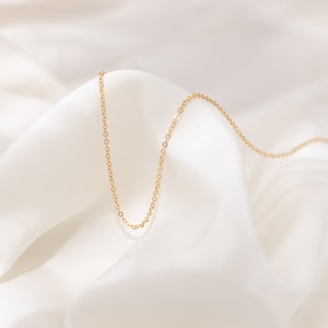 Delicate Chain, Layering Necklace, Simple Chain Necklace, Choker, Necklace Gift, Dainty Chain Necklace, Thin Chain, Gold Layer Chain