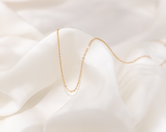 Delicate Chain, Layering Necklace, Simple Chain Necklace, Choker, Necklace Gift, Dainty Chain Necklace, Thin Chain, Gold Layer Chain