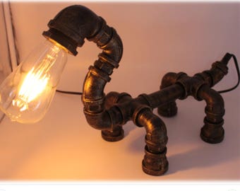 gas pipe lighting pipe track gas pipe animal lamp etsy gas pipe lighting pipe track gas pipe animal lamp etsy