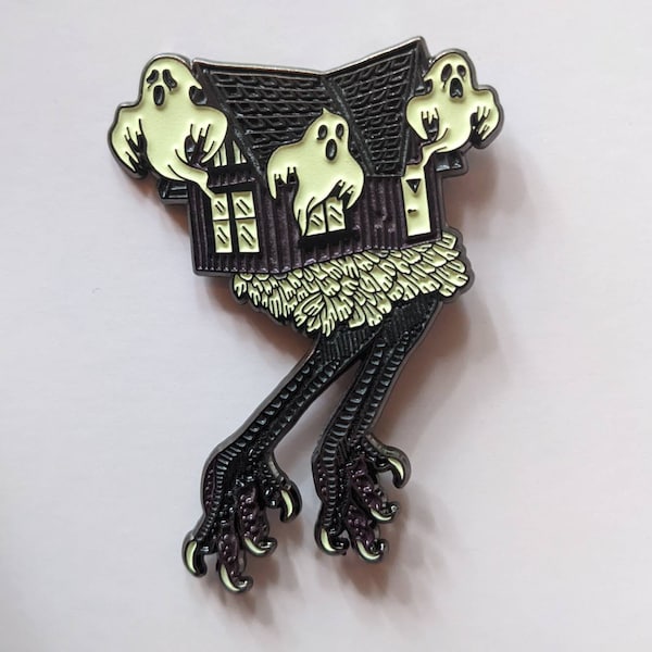 Baba Yaga's House Enamel Pin