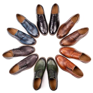 Premium Genuine Leather Sidewing Shoes for Men Handcrafted Footwear by Mandujour image 1