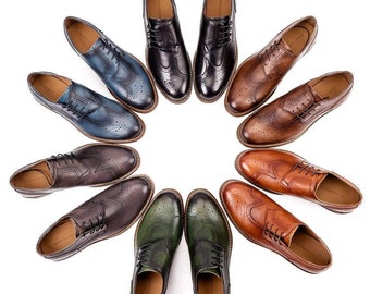 Premium Genuine Leather Sidewing Shoes for Men | Handcrafted Footwear by Mandujour