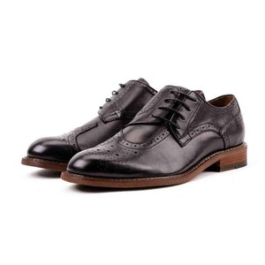Premium Genuine Leather Sidewing Shoes for Men Handcrafted Footwear by Mandujour image 6