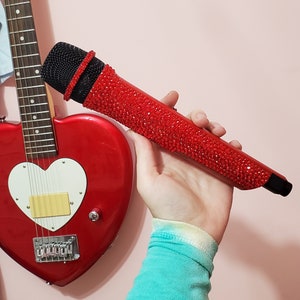 RED Tour Maroon Era Rhinestone Mic | Swiftie Prop Microphone