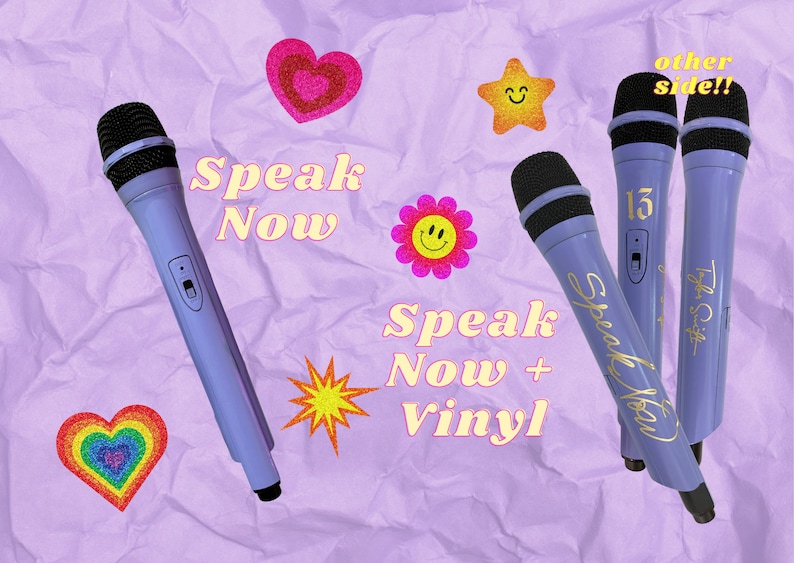 The Eras Tour Mic Taylor Swift Prop Microphones Speak Now Etsy