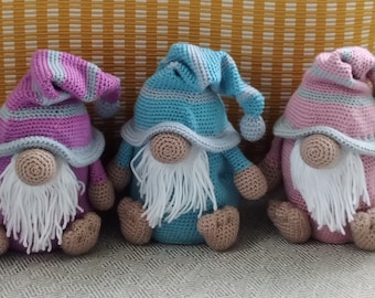 Crochet Musical Gnome Pattern, Amigurumi Nursery Gnome, Musical Toy, Instant download, softies, English PDF,