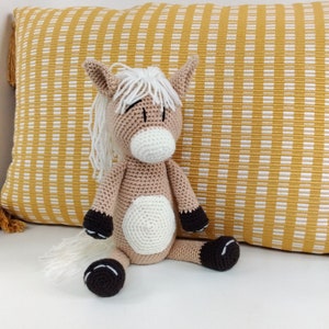 Crochet Horse Pattern, Toffee the Baby Horse, Amigurumi Horse plush pattern, Little pony crochet toy pattern, English PDF