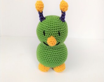 Patrón de Oruga Musical de Crochet, Patrón de Oruga Amigurumi