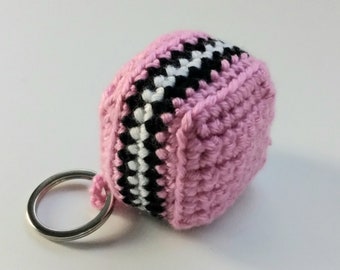 Liquorice Allsorts Keyring Crochet pattern Amigurumi Lolly Keychain Pattern English PDF. Ideal for markets and small gifts for teachers.