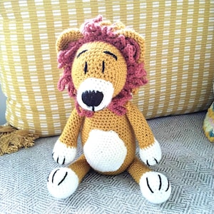 Lion Crochet Pattern, Leroy, PDf Download, Intermediate Level, Easy to Follow, Perfect for Baby Nursery Decor and DIY Gifts, Toy softie,