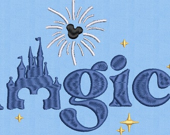 Happiest Place on Earth. Magical Park Machine Embroidery Design, PES, JEF, DST