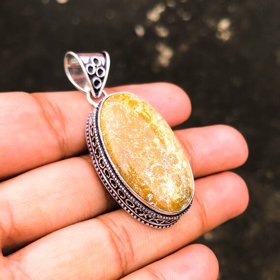 Fossil hotsell coral pendant