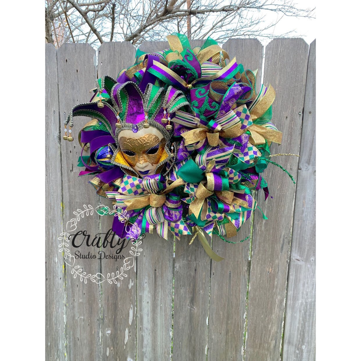 Mardi Gras Wreath For Front Door Mardi Gras Decorations Mardi