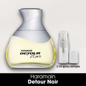 Detour Noir by Al Haramain • 2ml Glass Spray Sample • Decant • Tester • Men&#39;s Eau de Parfum