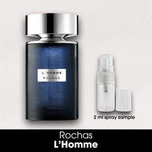 Rochas L&#39;Homme • 2ml Glass Spray Sample • Decant • Men&#39;s Eau de Toilette