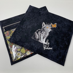Kittens and Butterflies,  Project Bag: Cross Stitch, Needlework, Made in USA