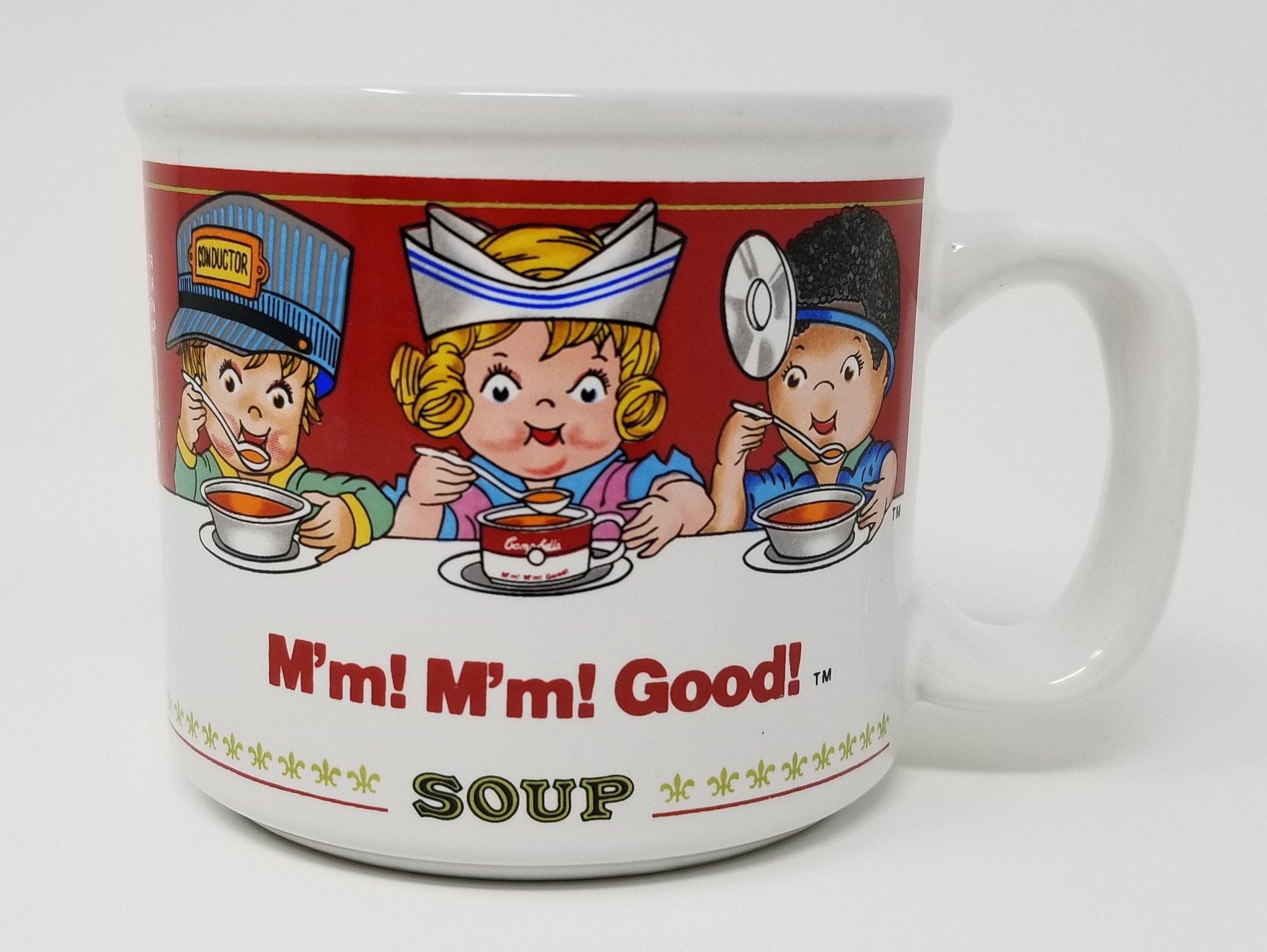 Campbell Soup Mug, ©1993 by Westwood, Picture on Mug of Fireman