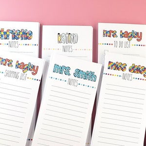 Personalized Notepad | Teacher Notepad |Personalized To Do List | Personalized Checklist | Custom Notepad | Personalized Gift | Custom Gift