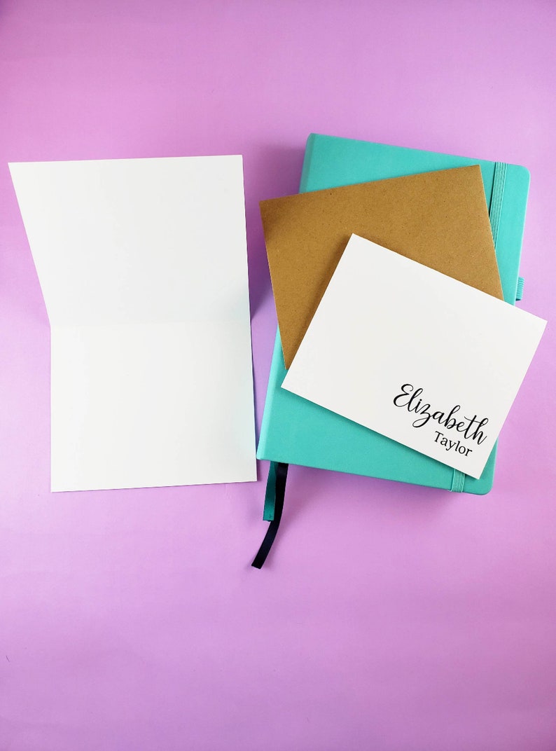 Personalized Notecards Name Note Card Blank Note Cards Etsy