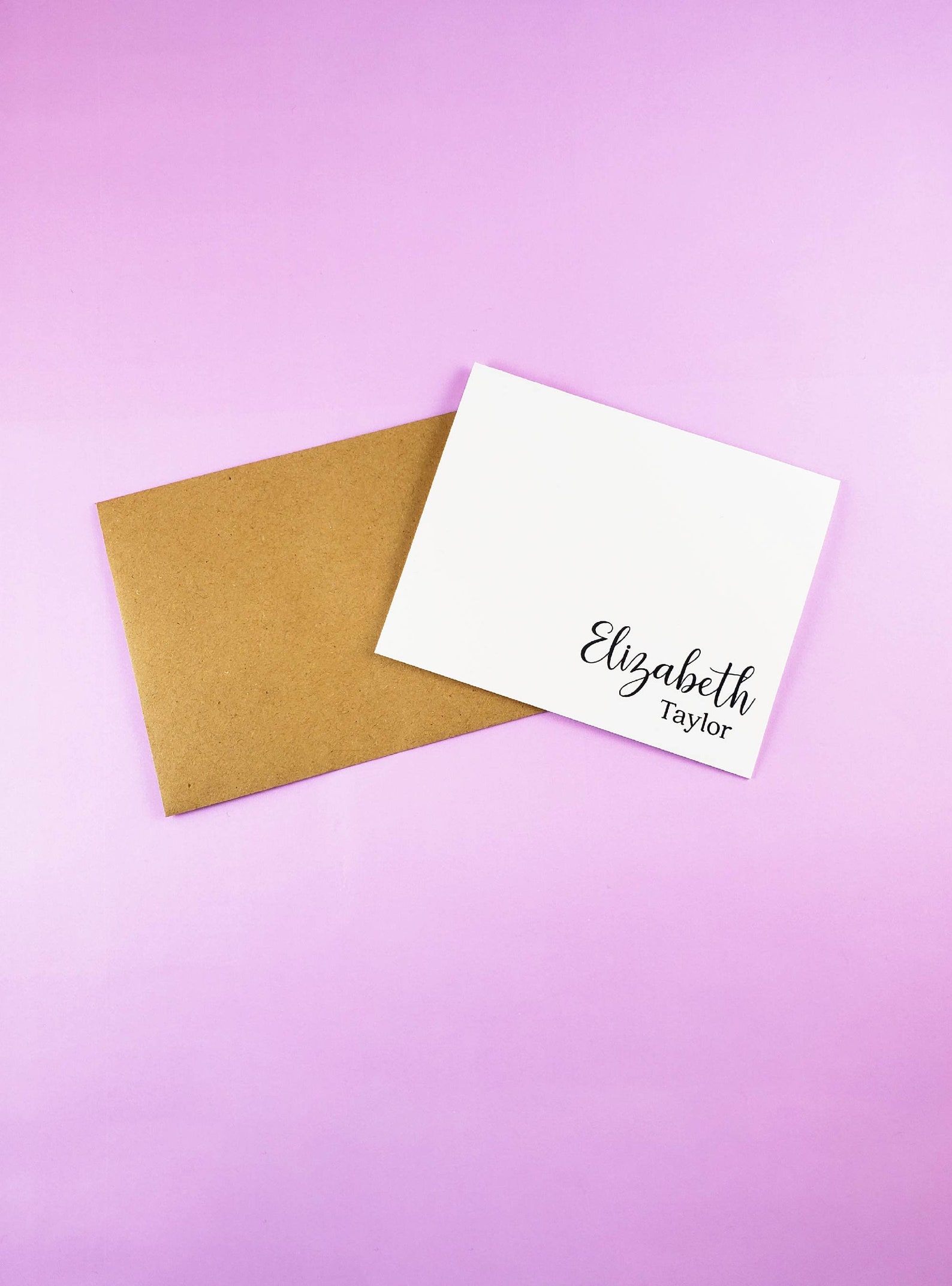 Personalized Notecards Name Note Card Blank Note Cards Etsy