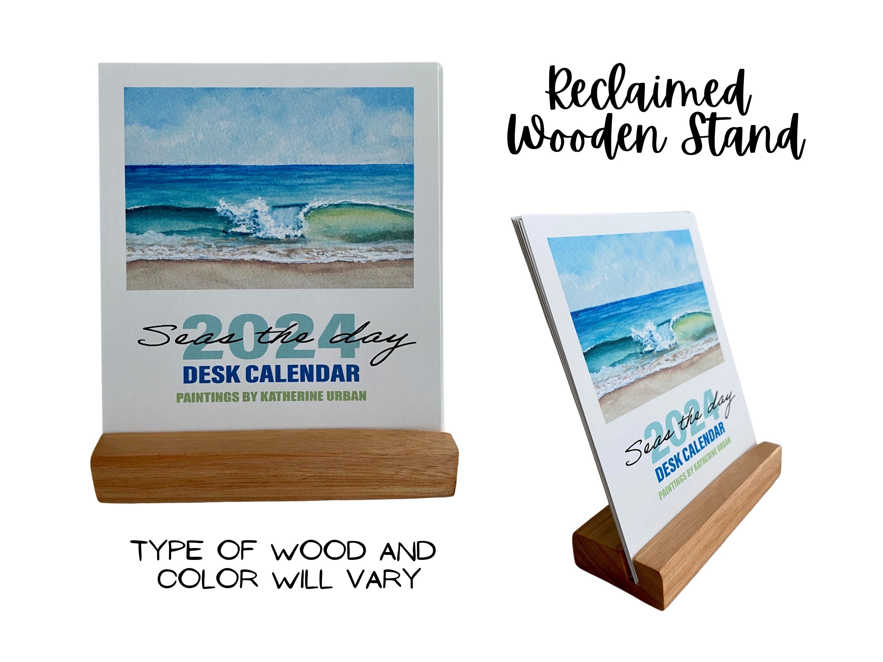2024 Seas the Day Beach Desk Calendar Etsy