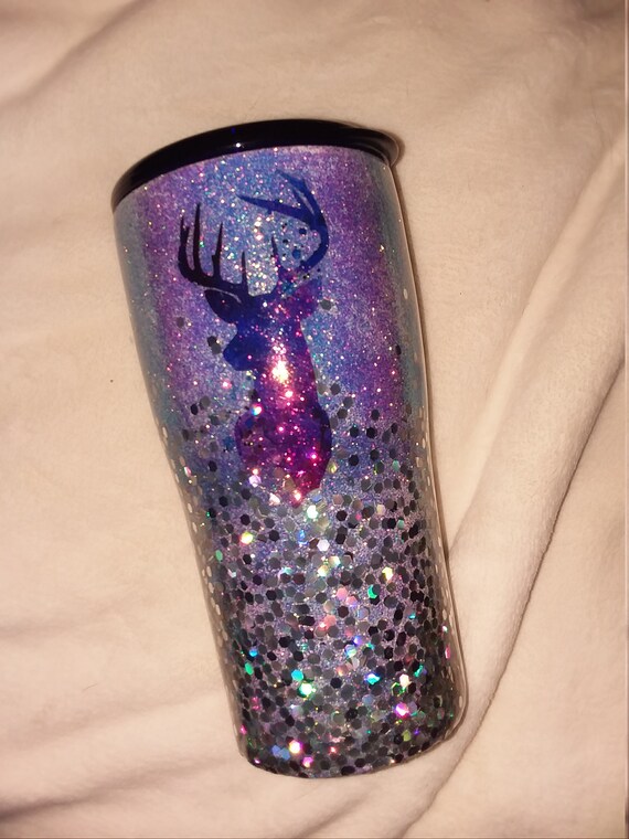 Glitter Deer Tumbler 20 Oz Etsy
