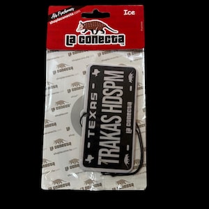 Trakas HDSPM license plate novelty car freshener