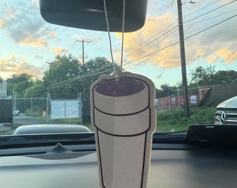 Double cup grape scented car freshener