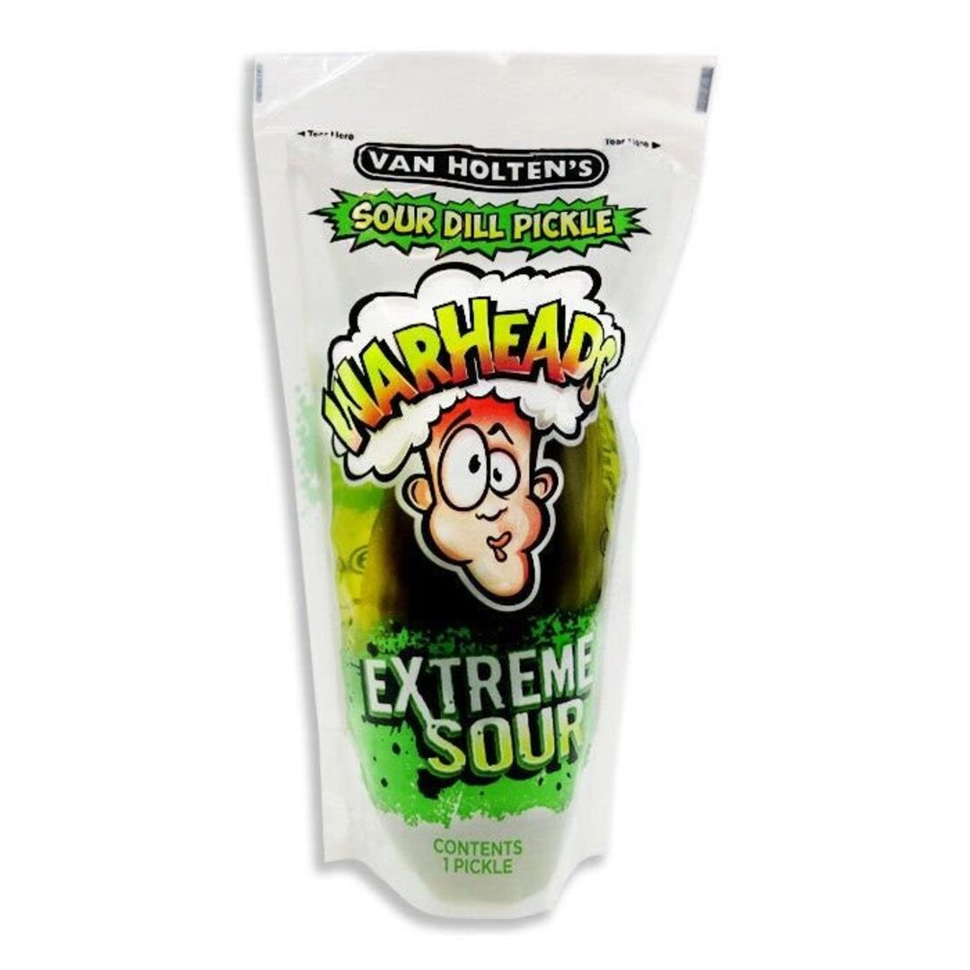 Warhead Extreme Sour Dill Pickle Etsy