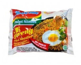 Typical Indonesian fried Indomie product