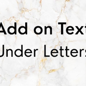 ADD ON | text under letters