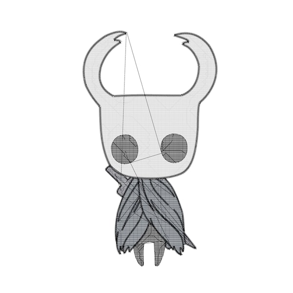 Hollow Knight Embroidery File (PES, JEF, DST, etc.)