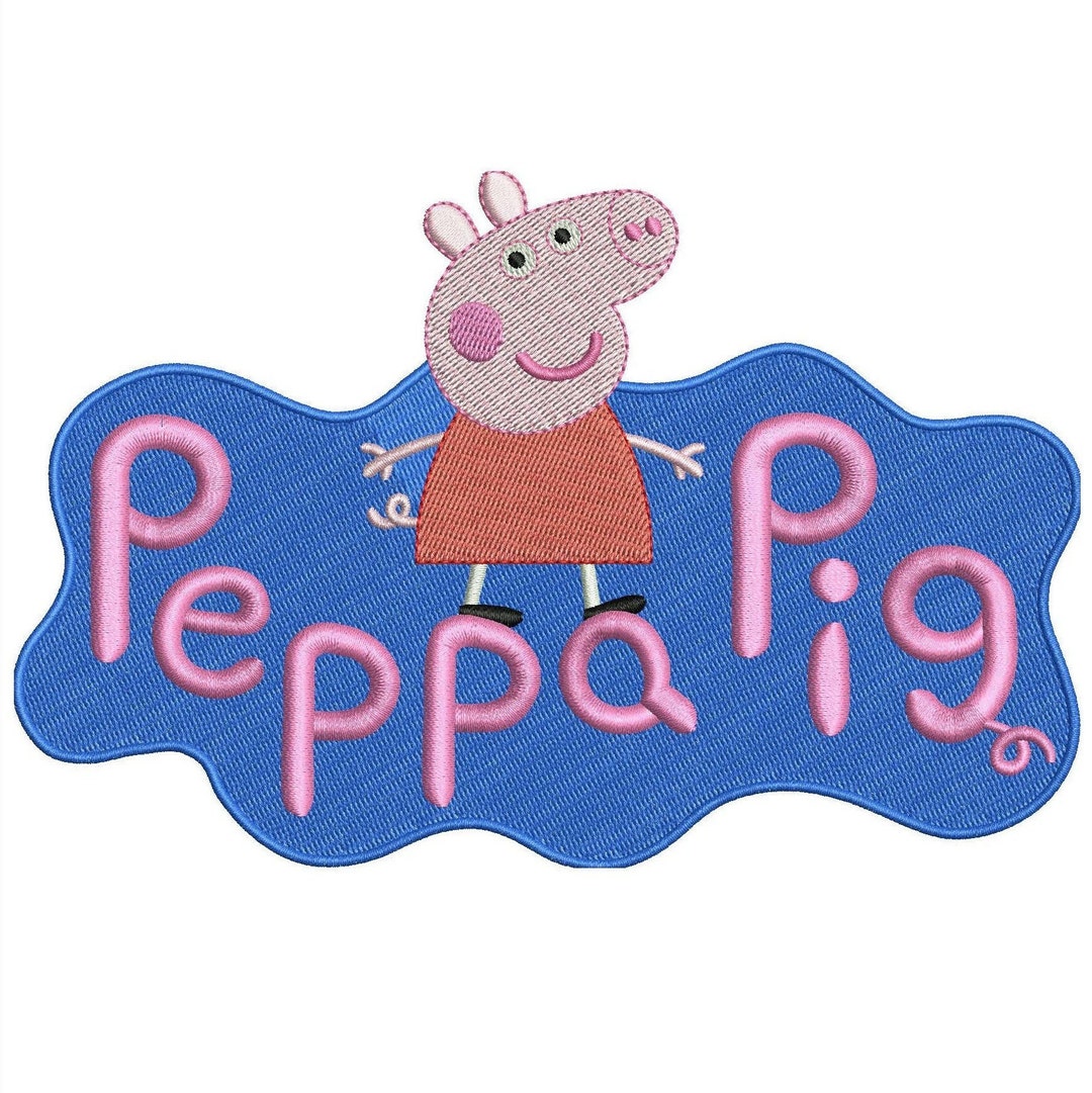 Peppa Pig Embroidery Design File PES, DST, EMB Etsy