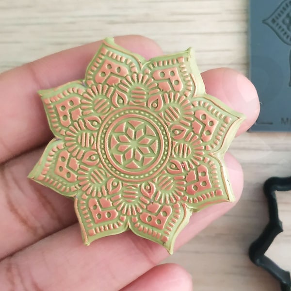 MANDALA pattern Texture Mat for Polymer clay | Clay pattern stamps | Textures for Clay imprints | Polymer clay texture |