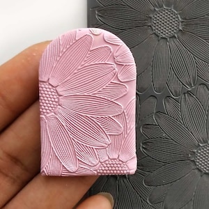 DAISY Texture Mat for Polymer clay | Clay pattern stamps | Textures for Clay imprints | Polymer clay texture |