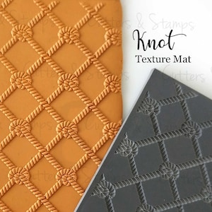 KNOT Texture Mat for Polymer clay | Clay pattern stamps | Textures for Clay imprints | Polymer clay texture |