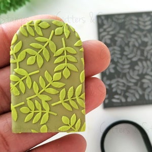 FOLIAGE Texture Mat for Polymer clay | Clay pattern stamps | Textures for Clay imprints | Polymer clay texture |