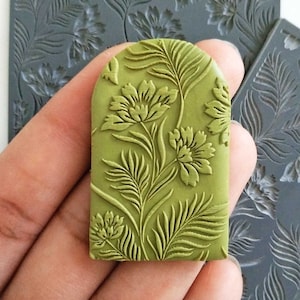 BLOSSOM PRESS Texture Mat for Polymer clay | Clay pattern stamps | Textures for Clay imprints | Polymer clay texture |