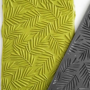 PALM LEAF Texture Mat for Polymer clay | Clay pattern stamps | Textures for Clay imprints | Polymer clay texture |