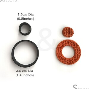 Circle Polymer Clay Cutter | Clay Earring Cutter | Earring clay cutter | Polymer Clay Cutter