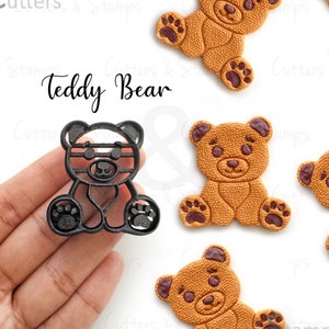 TEDDY BEAR Polymer Clay Cutter | Unique clay cutter | DIY Craft tools | Earring clay cutter | Clay cutter for charms