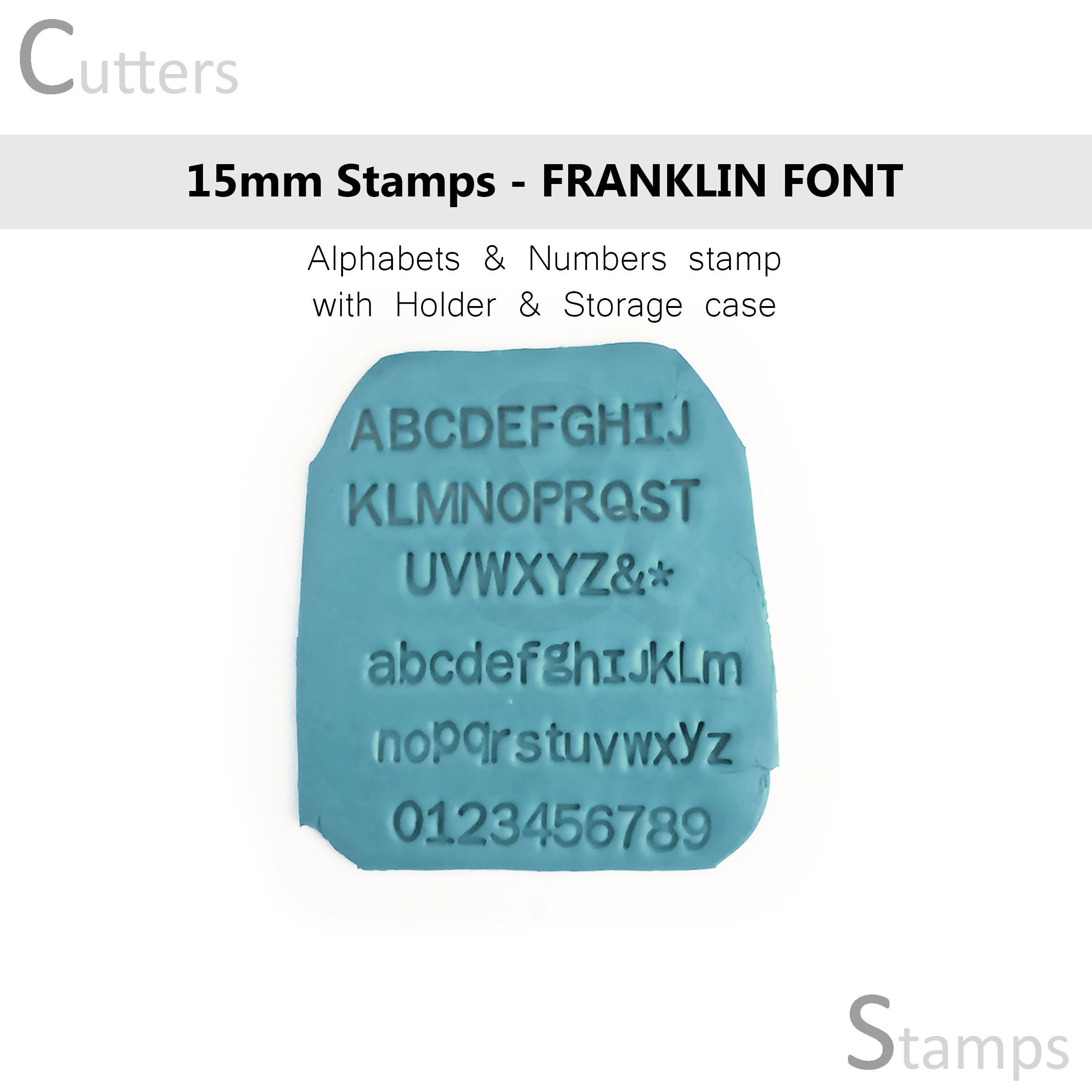 3mm/4mm/6.4mm Stamp Letters Plate Custom Personalised Name Address