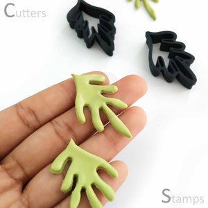 ABSTRACT LEAF | Polymer Clay cutter | Earring Clay cutter | Leaf Clay Cutters |