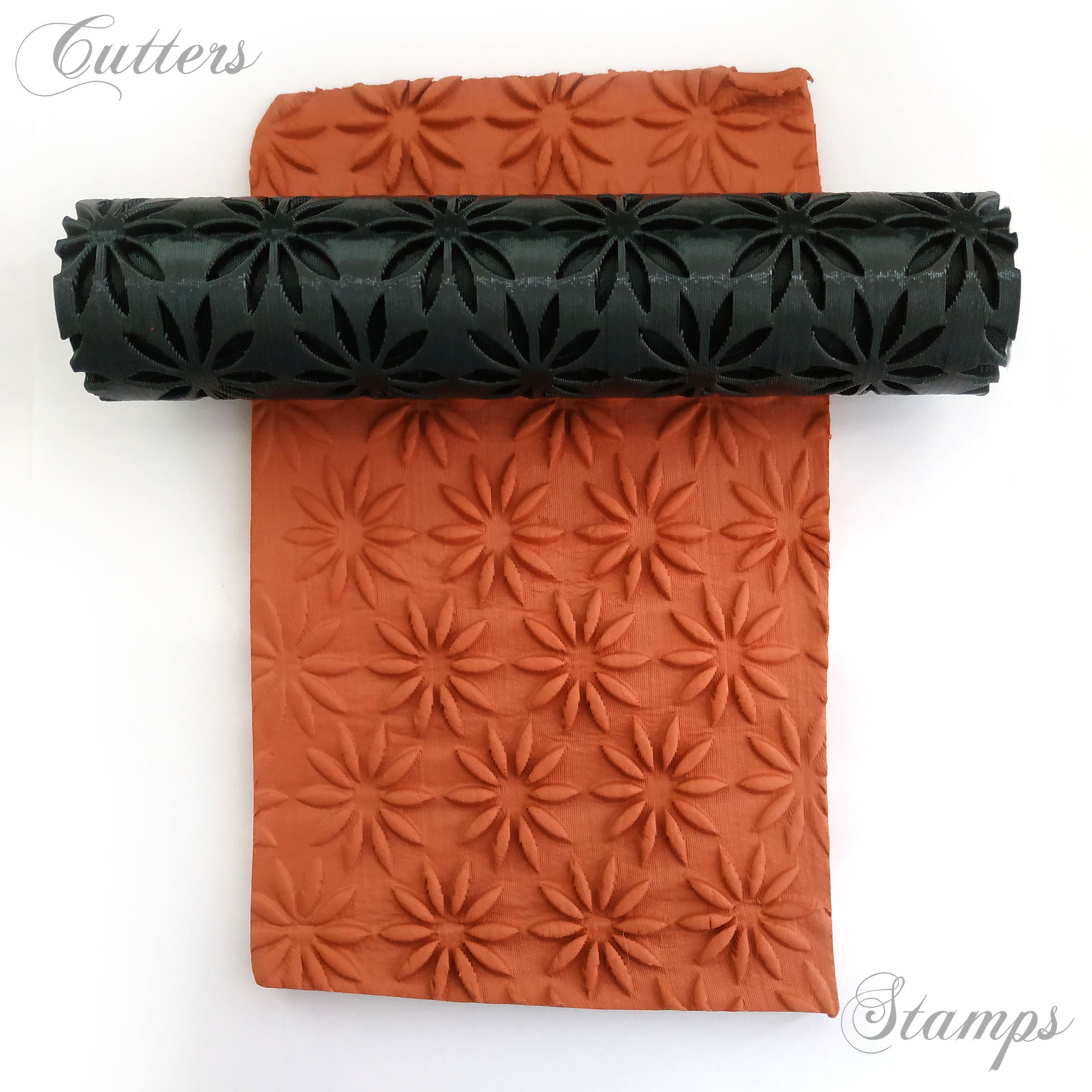 Flower Texture Roller Floral Textures Polymer Clay Pattern Hand