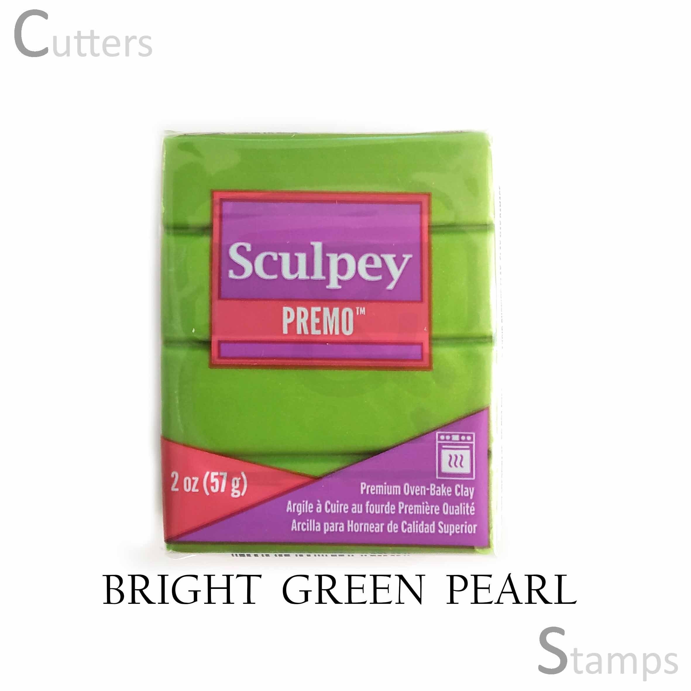 Premo Sculpey Polymer Clay Bright Green Pearl 