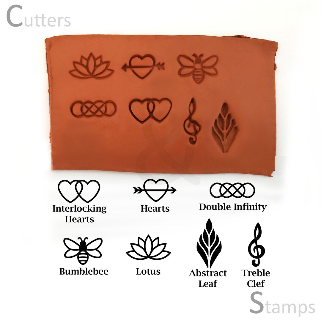 Polymer Clay Stamps Set of 7 Clay Stamps Clay Textures Etsy